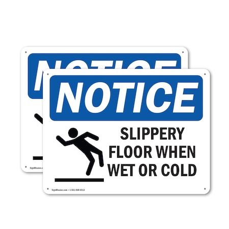 Signmission 7 in Height, 10 in Width, Plastic, Rectangle OS-2PACK-NS-P-710-L-18340